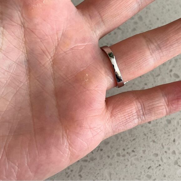 Cubic Zirconia Cuff Open Ring - Picture 7 of 9